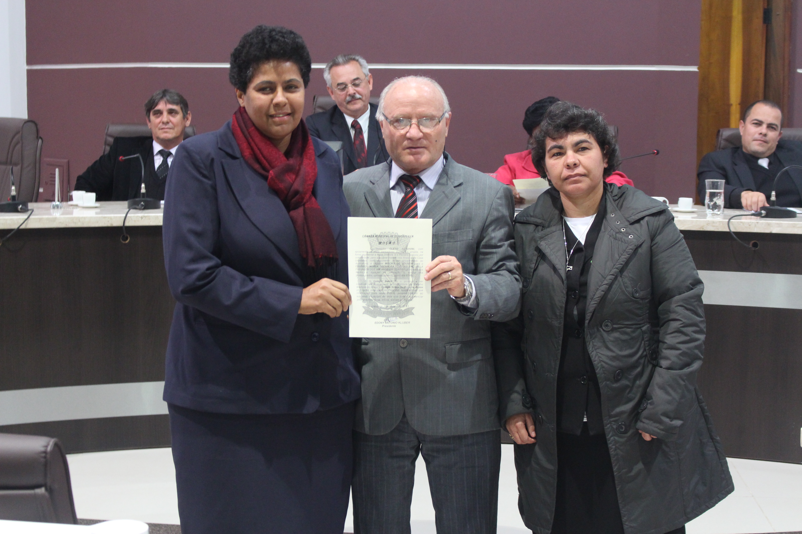 Colégio Nossa Senhora de Belém recebe Moção Aplausos e Congratulações