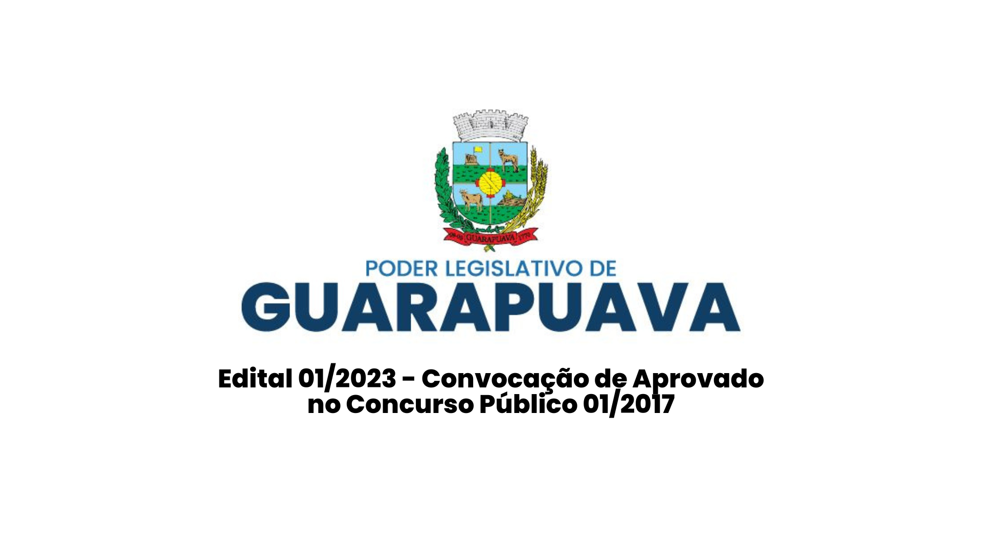 Edital 01/2023 - Convocação de Aprovados