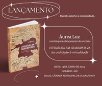 Livro sobre literatura de Guarapuava será lançado na Câmara