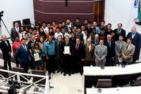 Moções de Aplausos e Congratulações são entregues ao Maestro Rodrigo Santos e Banda Jovem De Guarapuava Maestro Leonel Rossetim 