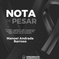 Nota de pesar - Manoel Andrade Barroso