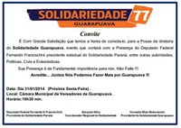 Posse de Elias Rodovanski como presidente local do Solidariedade será na Câmara