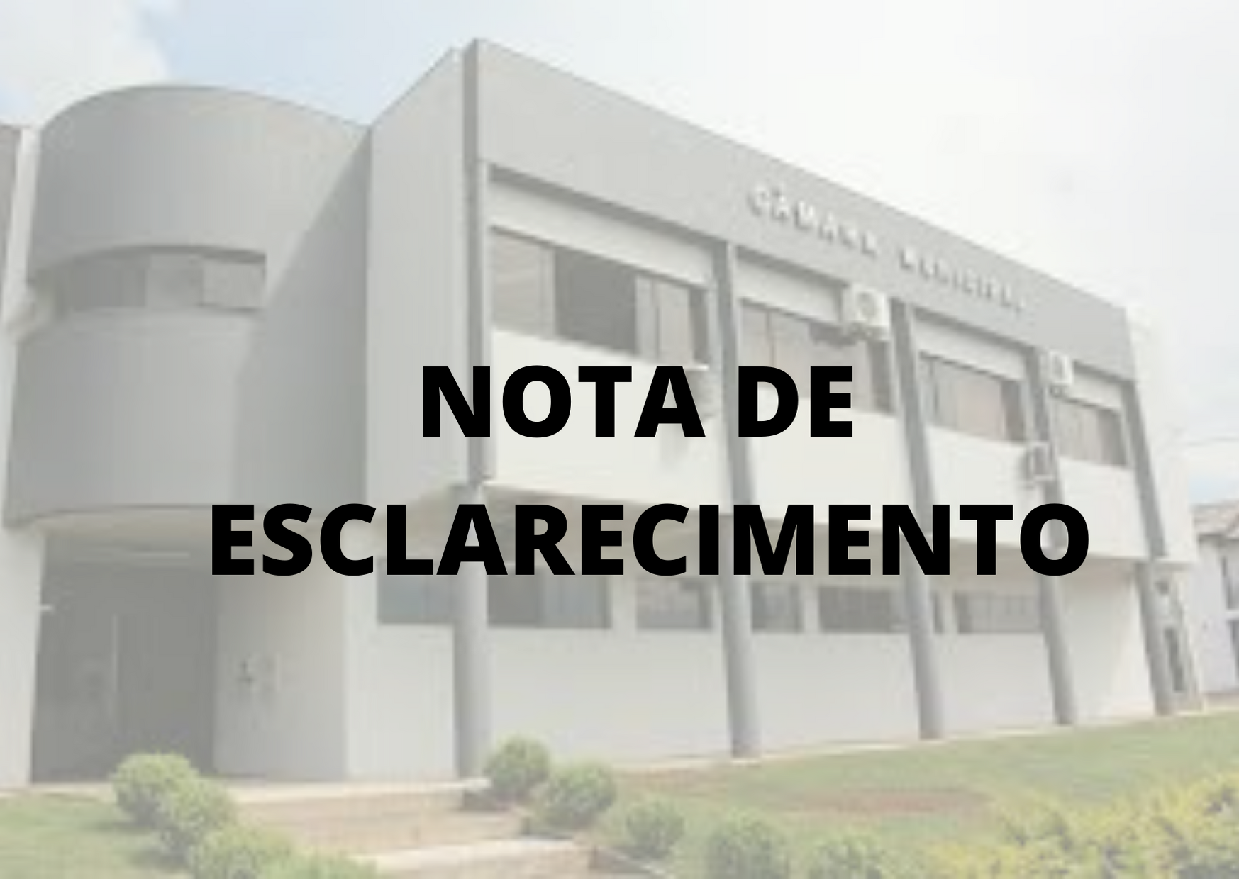 NOTA DE ESCLARECIMENTO